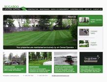 Tablet Screenshot of bugaboolandscaping.com